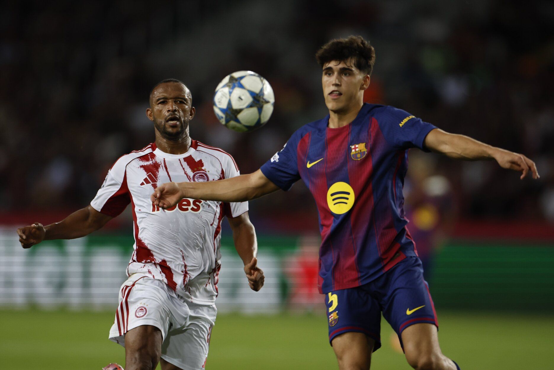 Imágenes del partido del Barcelona vs Olympiacos