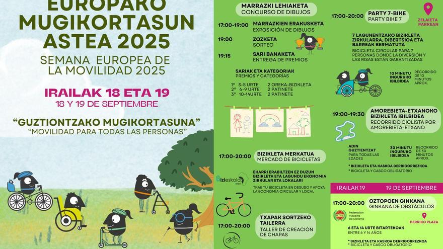 Mugikortasunaren Europako Astea ospatuko du Amorebieta-Etxanok