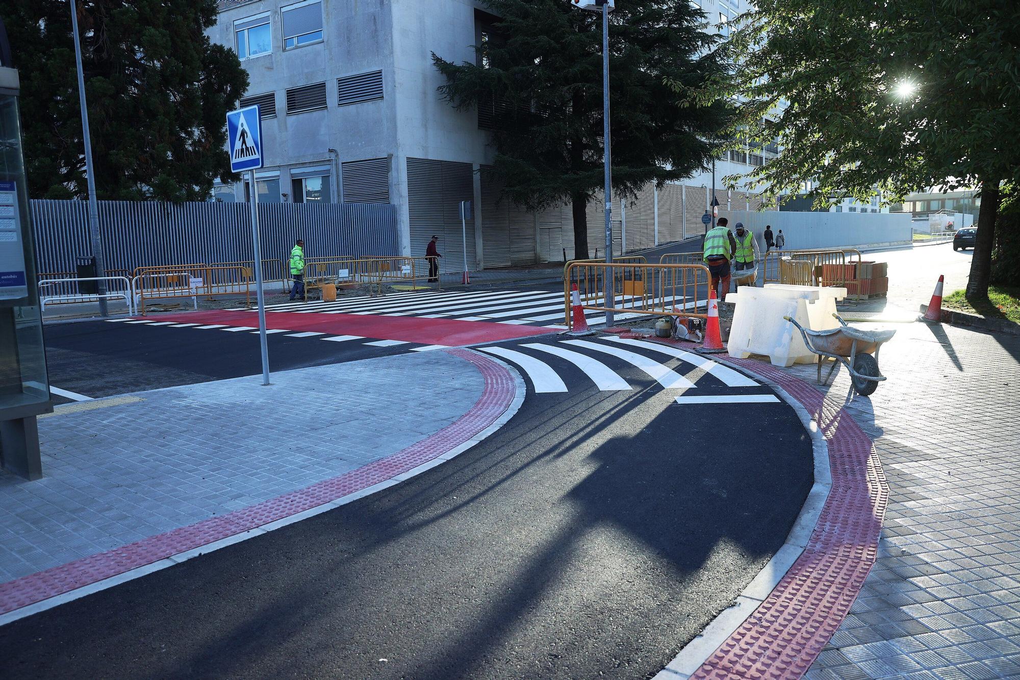 Avanzan las obras del carril bici que unirá Pío XII y la avenida de Barañáin