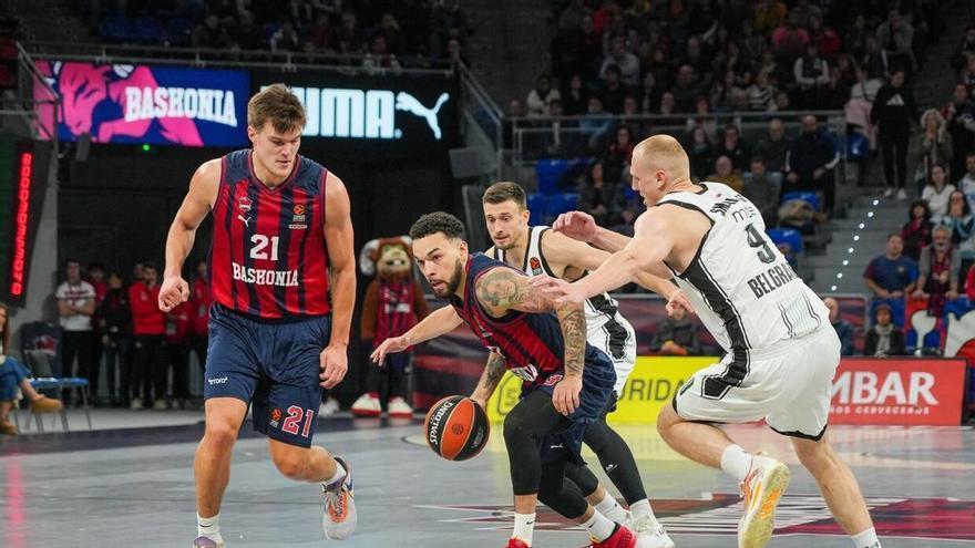 El 1x1 del Baskonia: Discreto debut de Chiozza