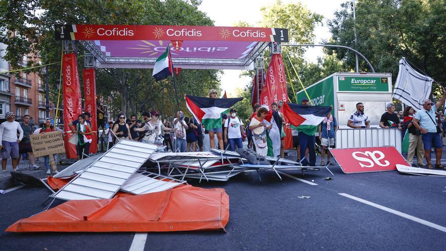 Cargas policiales en Madrid contra los manifestantes propalestina