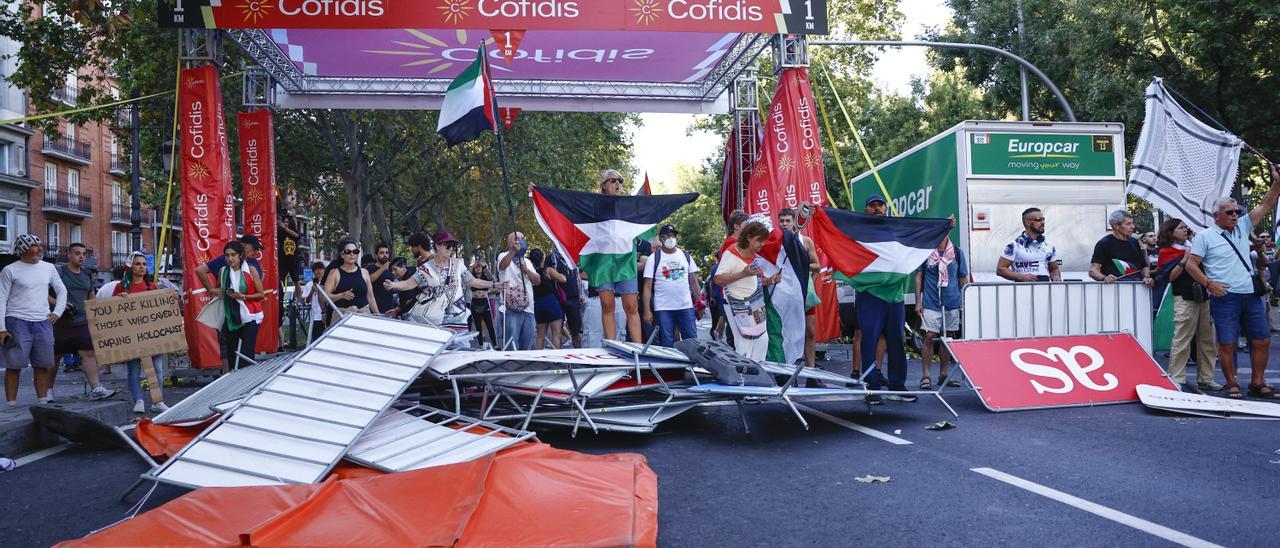 Cargas policiales en Madrid contra los manifestantes propalestina