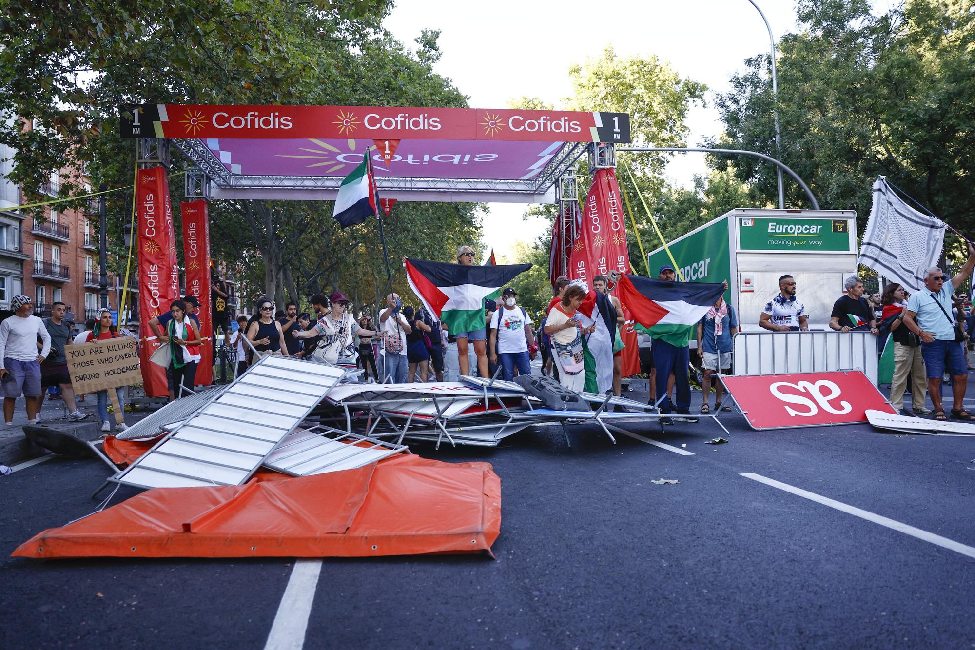 Cargas policiales en Madrid contra los manifestantes propalestina