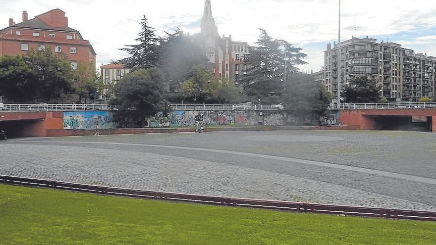 Plaza de los Fueros en agosto de 2025.