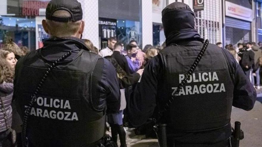 Agentes de la Policía Local de Zaragoza.