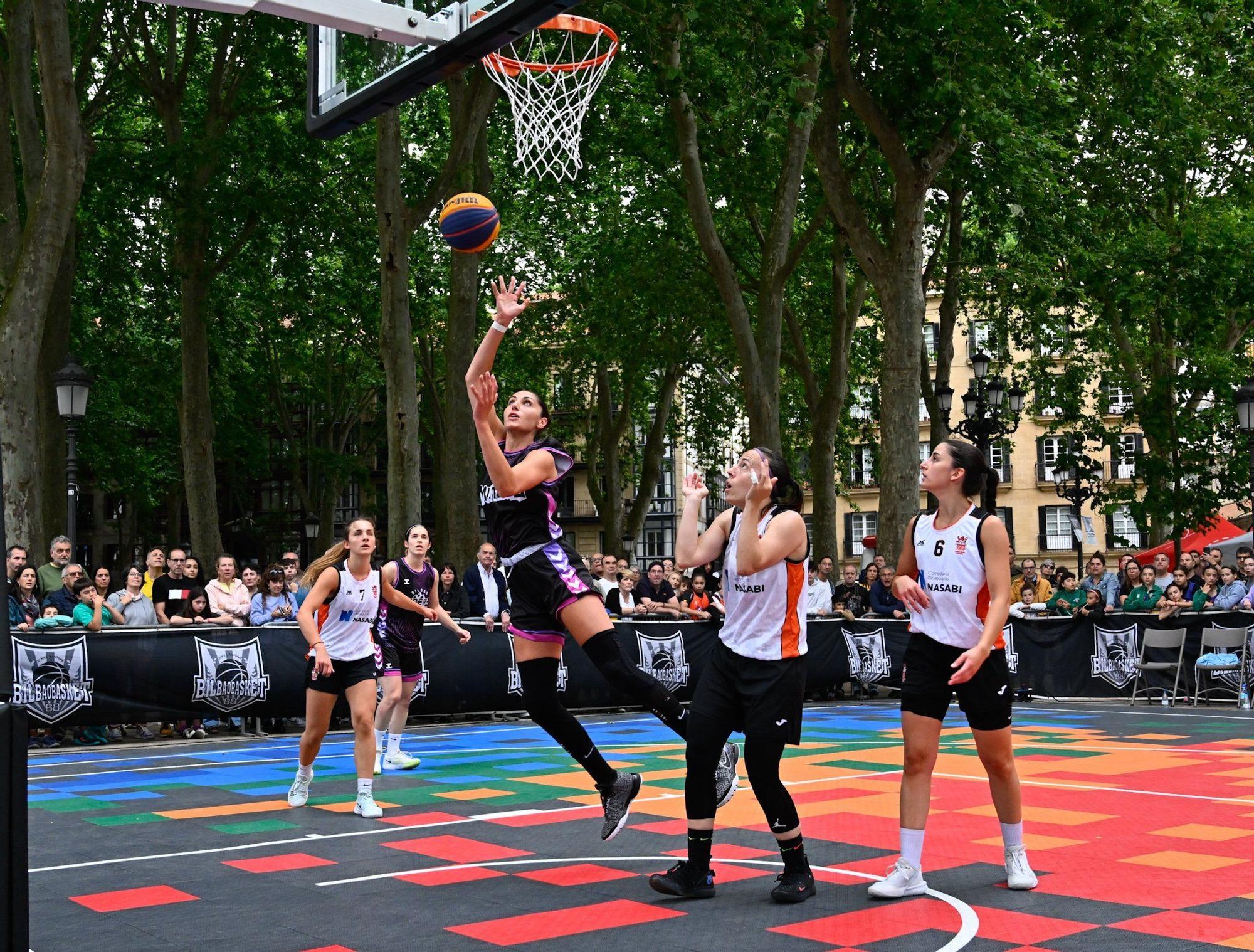 En imágenes: Bilbao se sube al carro del baloncesto 3x3