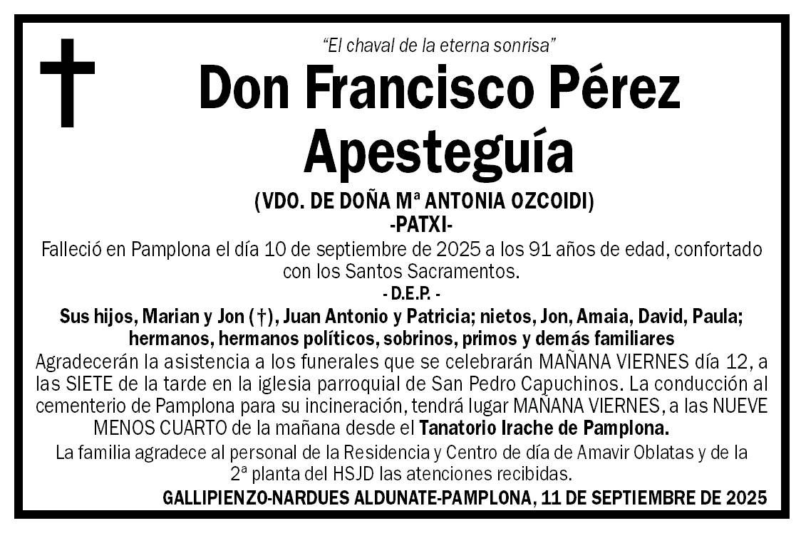 Francisco Pérez Apesteguía