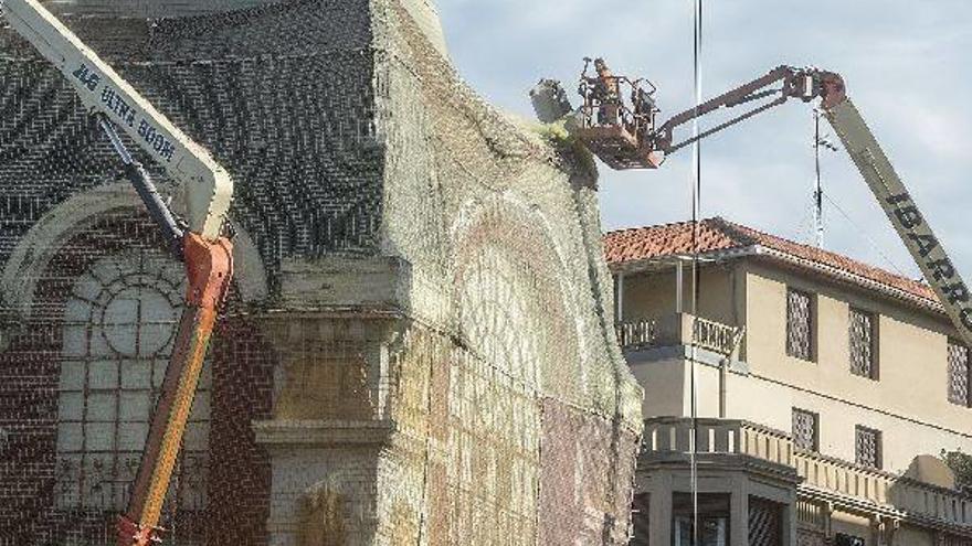 La Sade prevé terminar hoy con el derribo de la cúpula del Bellas Artes