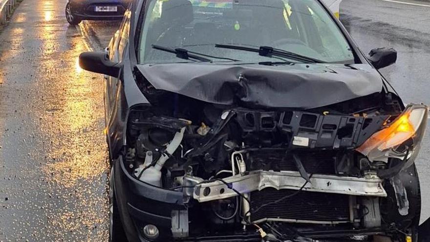 Una niña de 6 años, herida leve en un accidente en la A-68 en Tudela