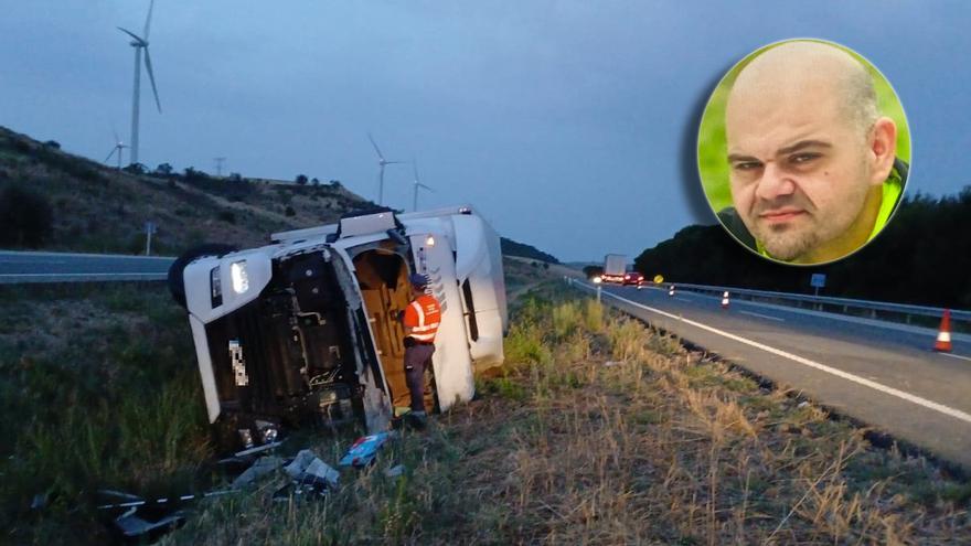 El camionero fallecido en Olite era el mayor de tres hermanos, un gran cocinero y &quot;la luz&quot; de la familia