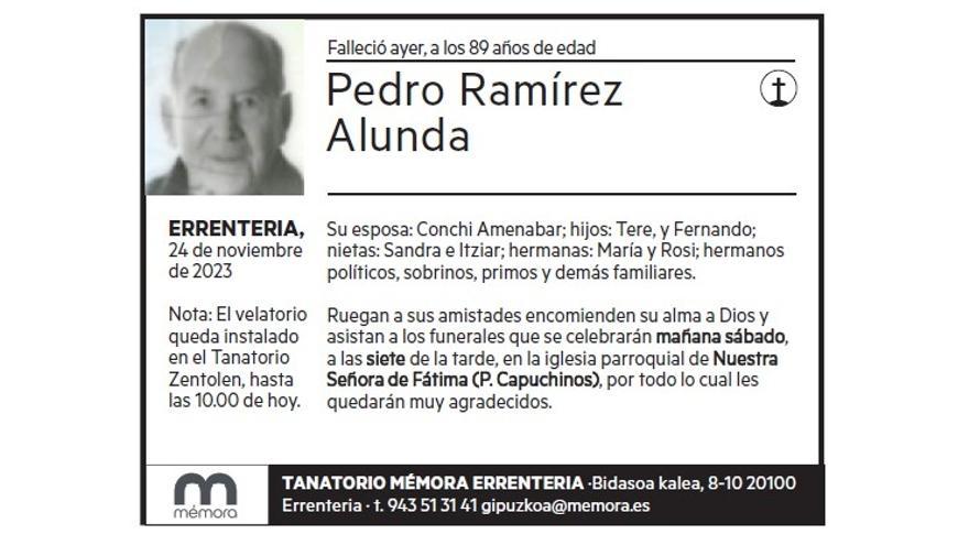 PEDRO RAMIREZ ALUNDA