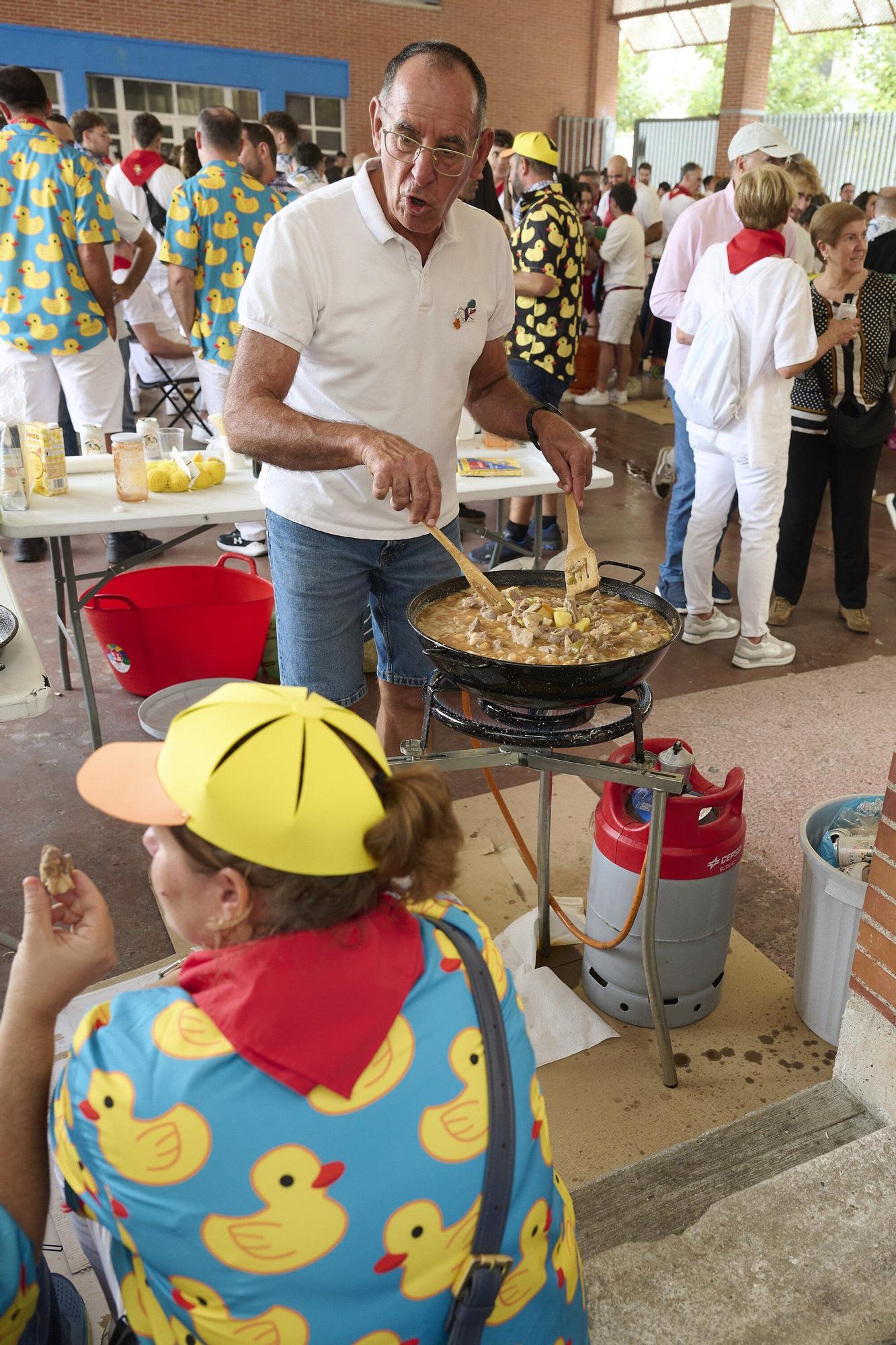 Fotos de la comida del pato en Zizur