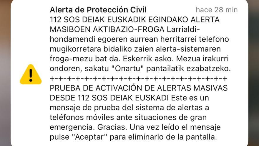Álava se sobresalta con la alerta... a dos tiempos