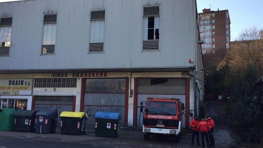 Incendio en una casa abandonada en Andoain.