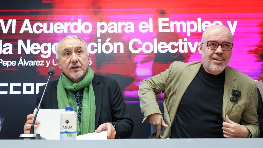 CCOO y UGT proponen subir  los salarios un 12% en tres años