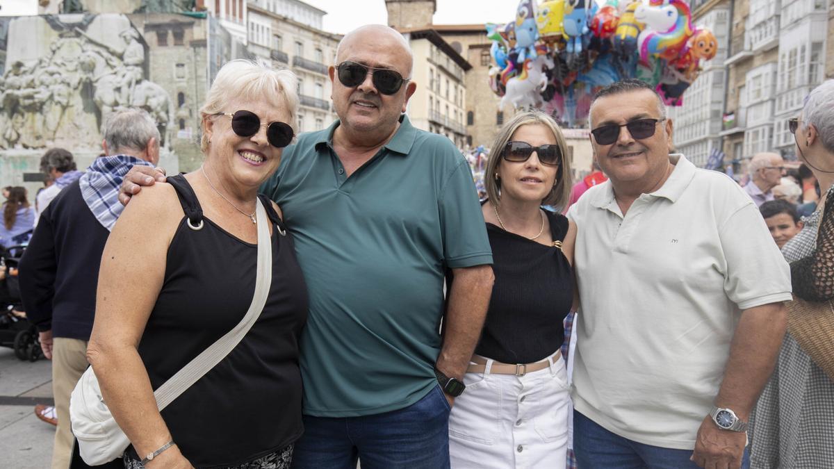 Merche, Manolo, Pepi y Juan, desde Logroño