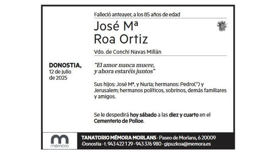JOSE Mª ROA ORTIZ