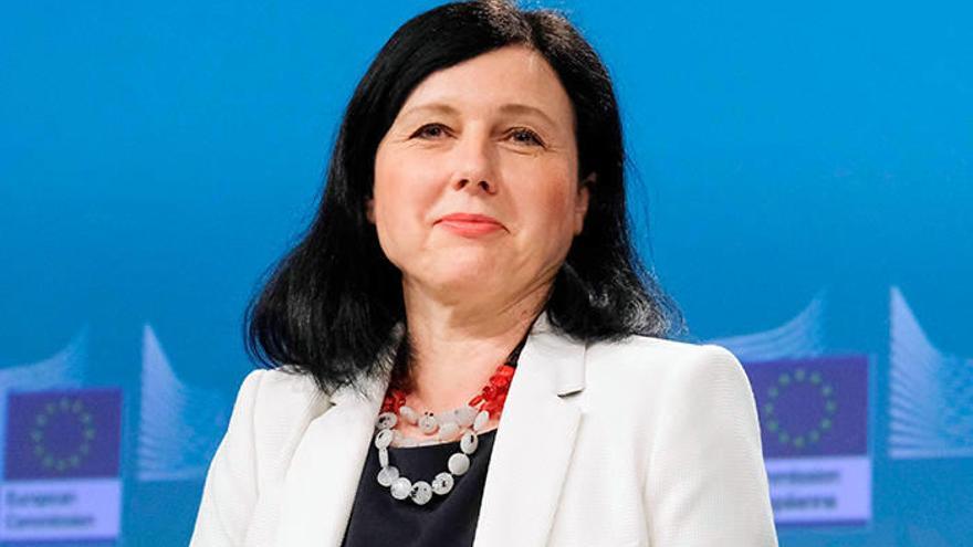 Vera Jourová, comisaria europea de Justicia, se pronunció sobre el ‘caso Puigdemont’.Foto: Efe