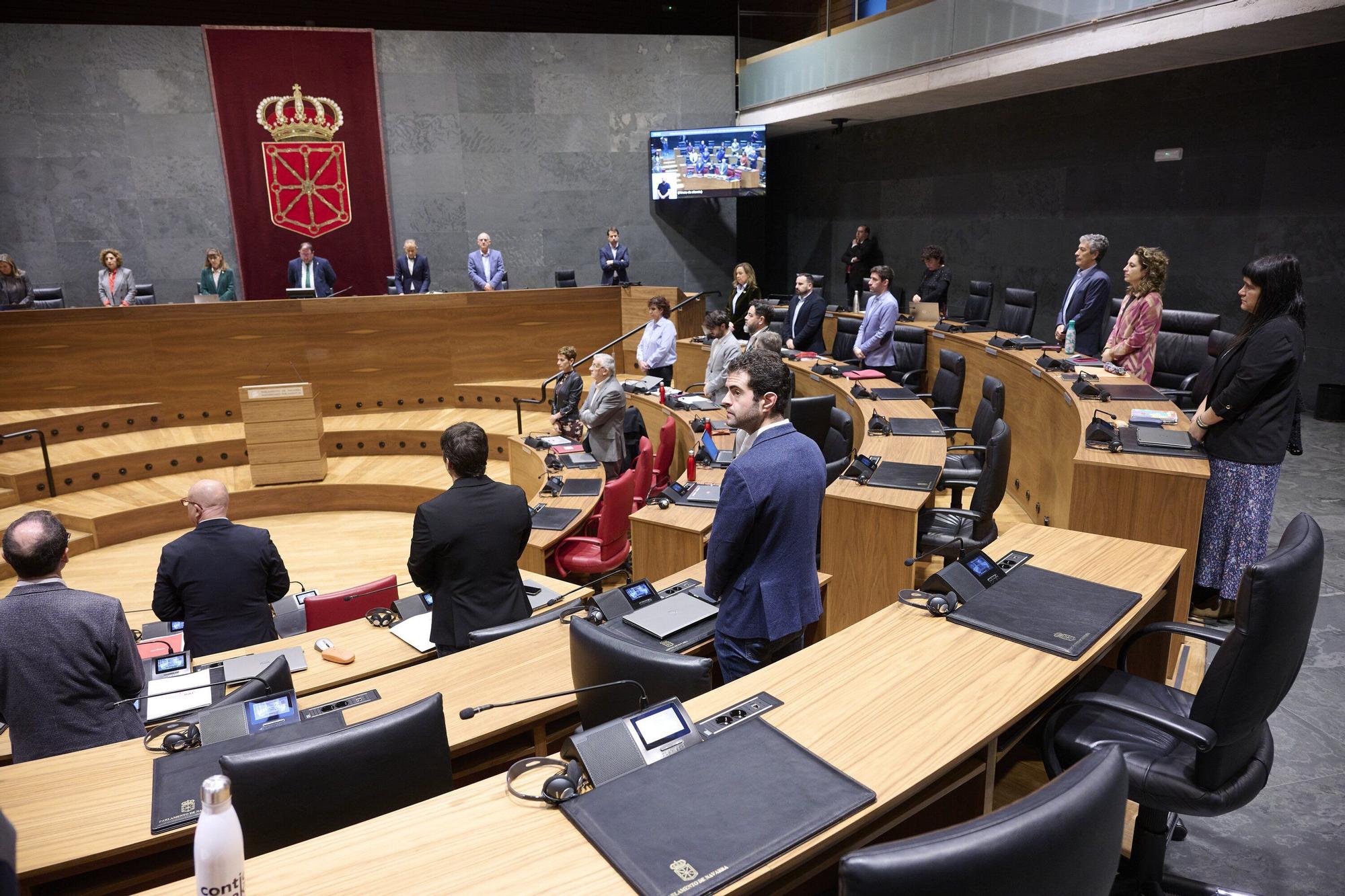Fotos del pleno del Parlamento de Navarra de este 6 de noviembre
