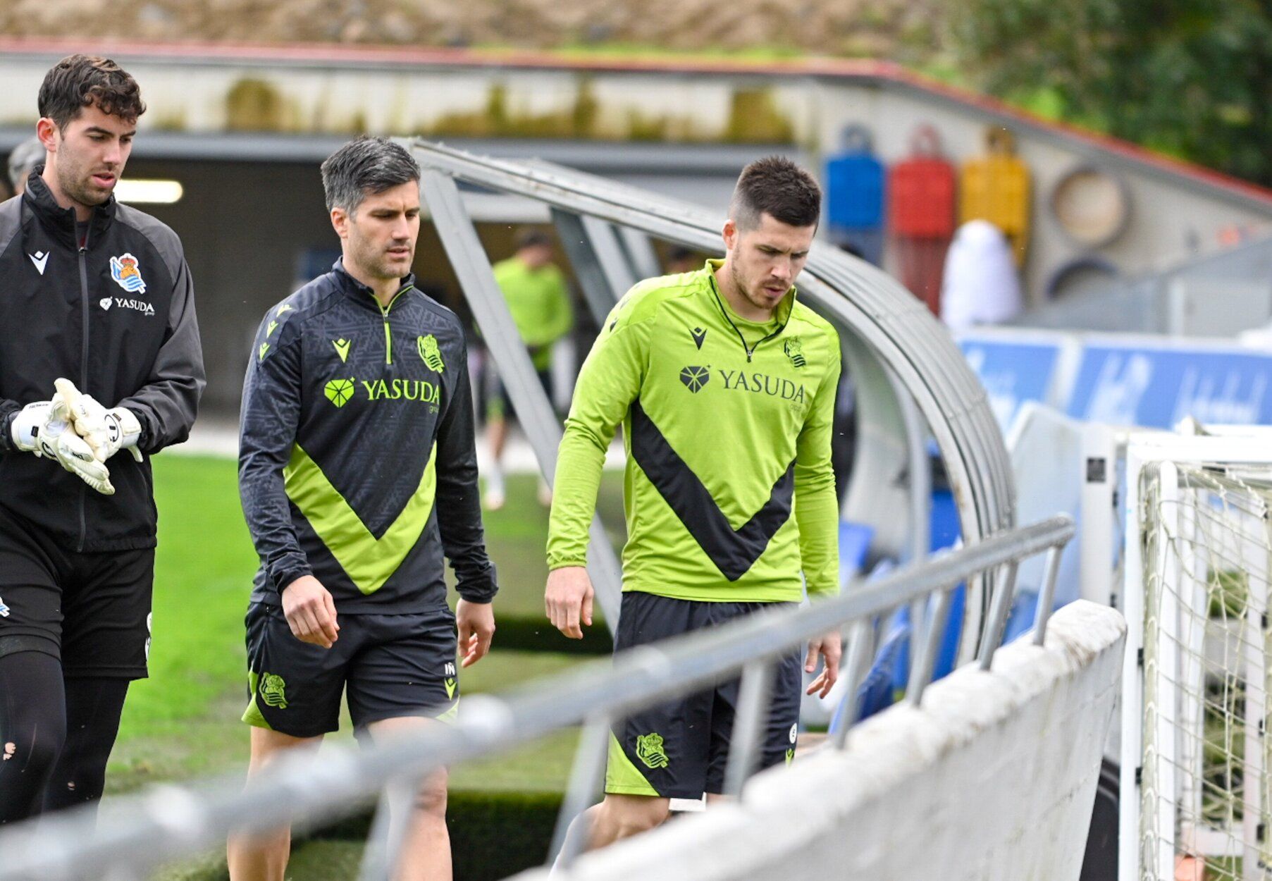 Entrenamiento antes de la semifinal en la Real y el Madrid