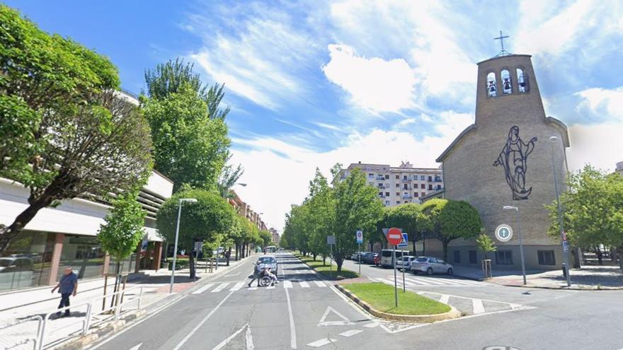 Herido un peatón atropellado en Pamplona