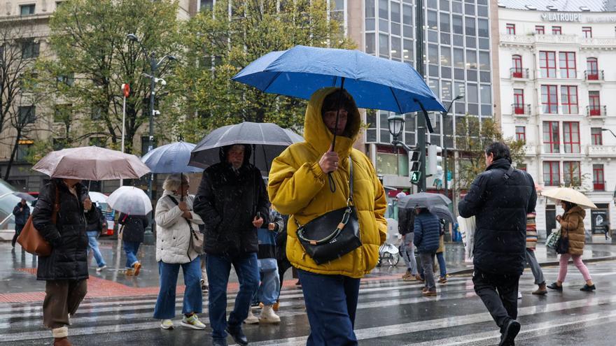 Temporal de frío, granizo y nieve en Bizkaia