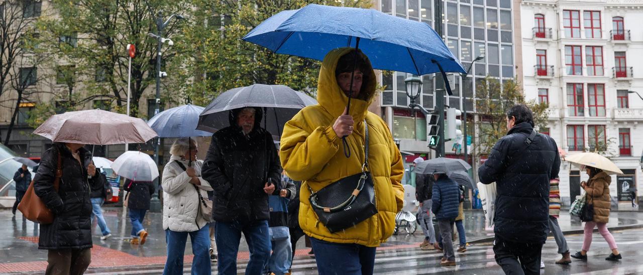 Temporal de frío, granizo y nieve en Bizkaia