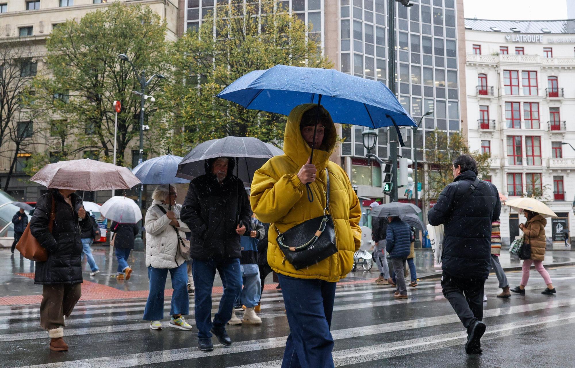 Temporal de frío, granizo y nieve en Bizkaia