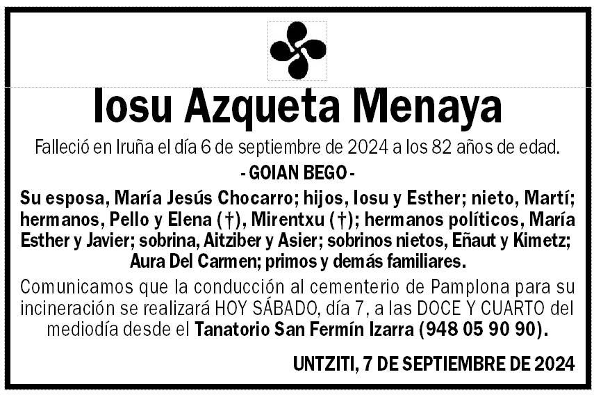 Iosu Azqueta Menaya