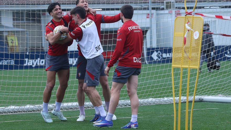 Fotos del entrenamiento de Osasuna en Tajonar del jueves 19 de marzo