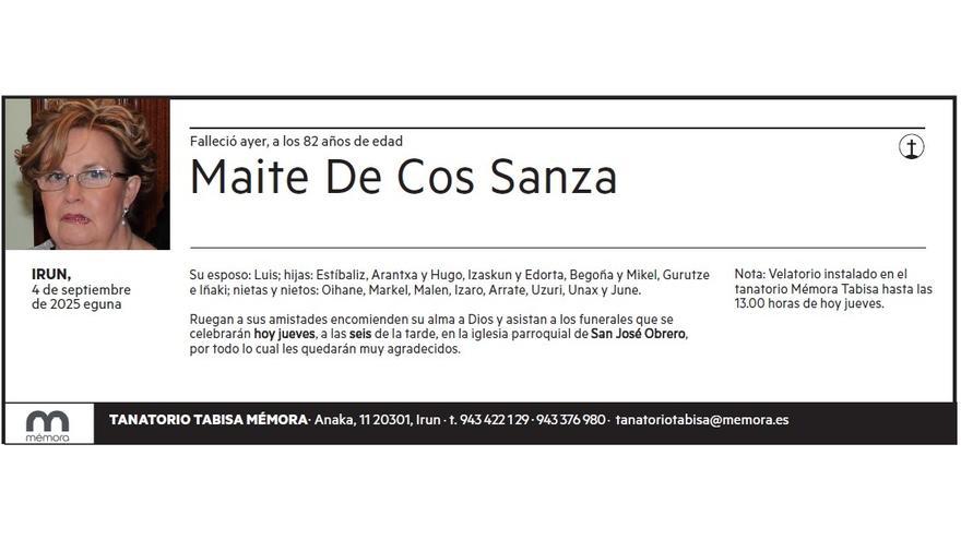 MAITE DE COS SANZA