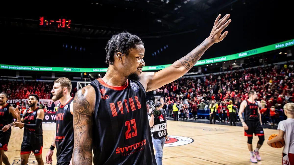 Enoch, durante un encuentro de la temporada pasada con el Rytas.
