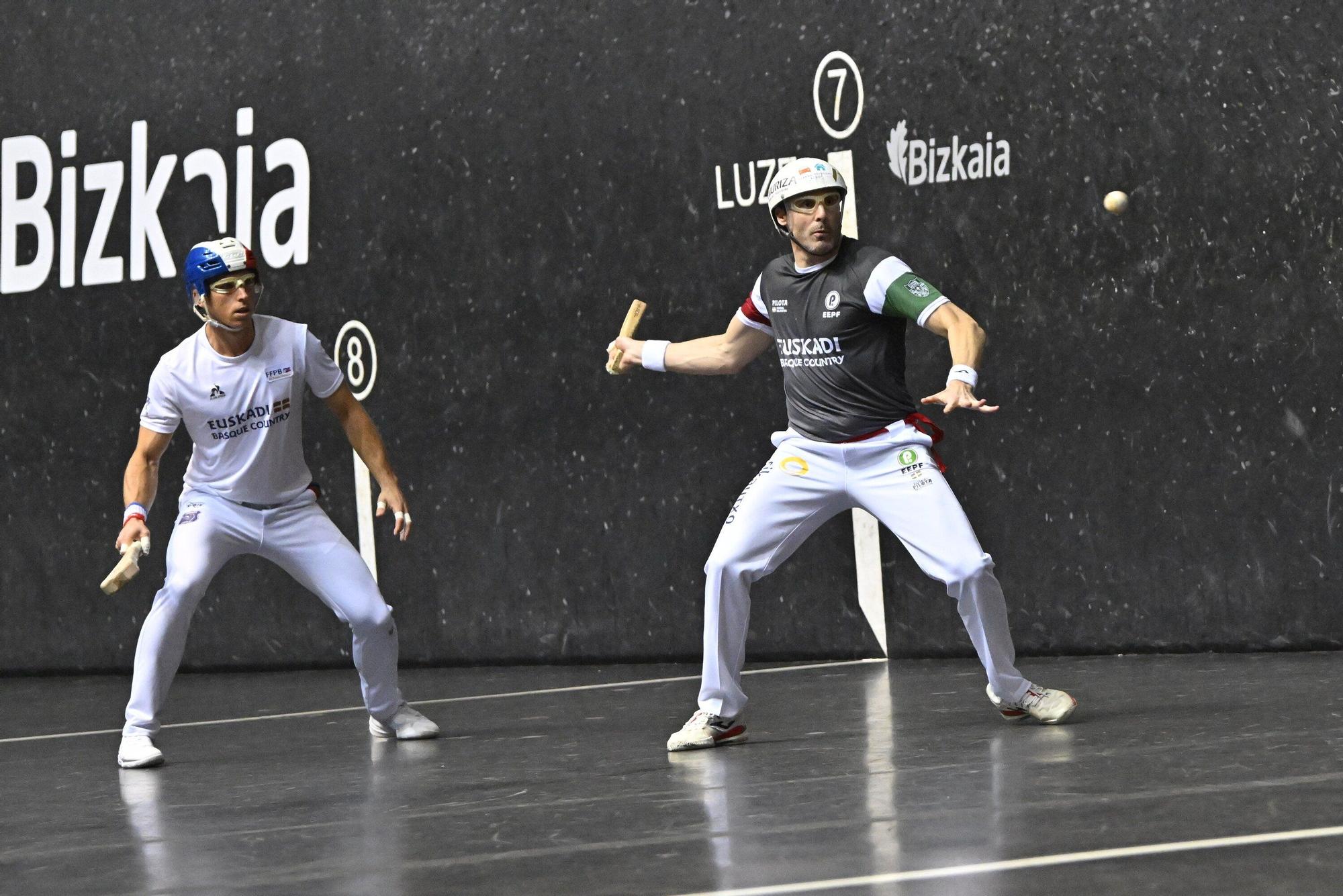 En imágenes: Final de pala corta de la Liga de Naciones de 36 metros entre Euskal Selekzioa y Francia