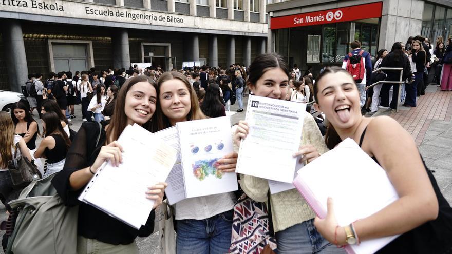Un total de 6.505 estudiantes se presentan a la convocatoria de la selectividad en Bizkaia