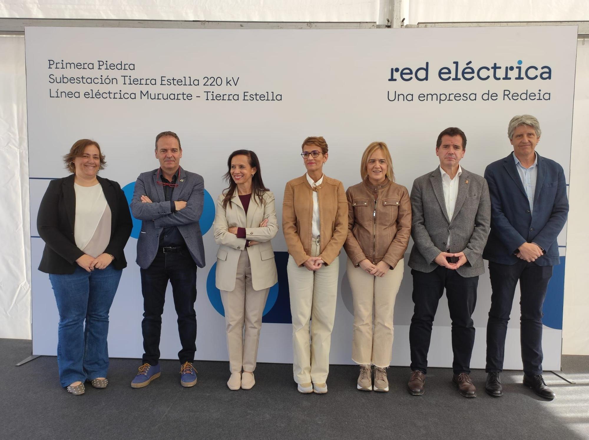 Fotos del inicio de las obras en la nueva línea eléctrica entre Tierra Estella y Muruarte