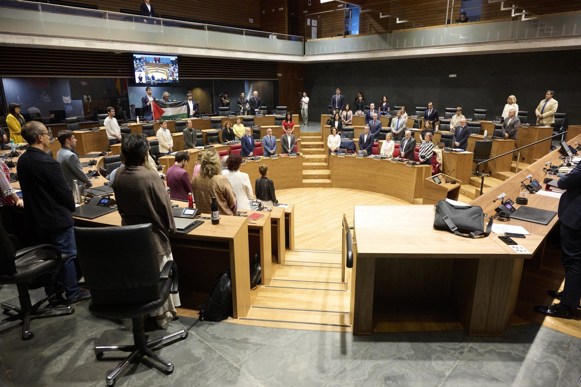 Fotos del pleno del Parlamento de Navarra (primero del curso 2025-26)