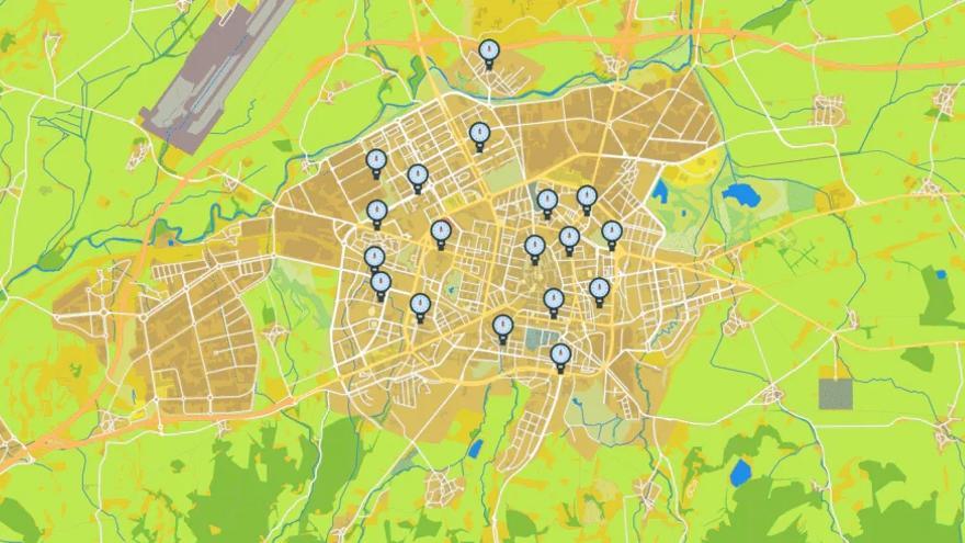 Ubicación de las probetas utilizadas para el estudio.