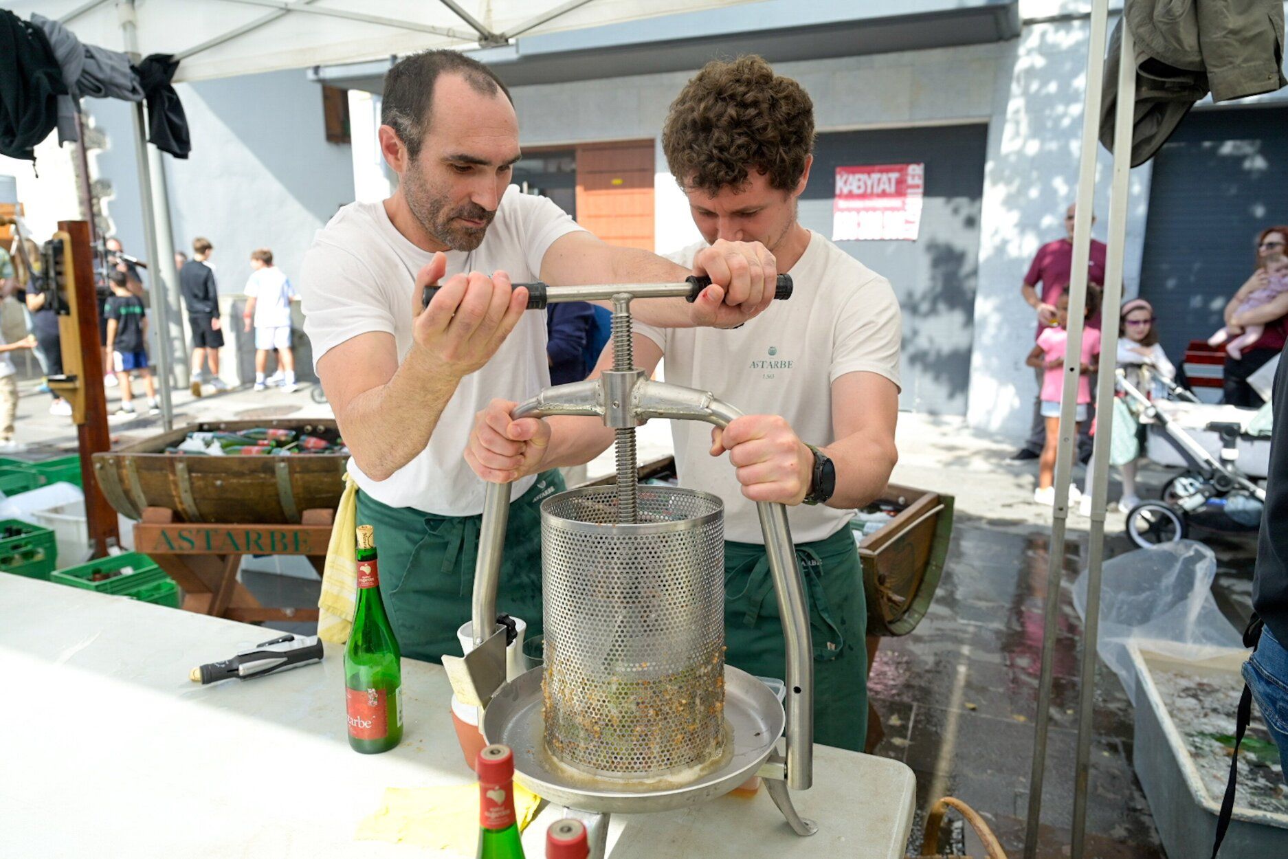 Feria de la cosecha de la manzana en Astigarraga.