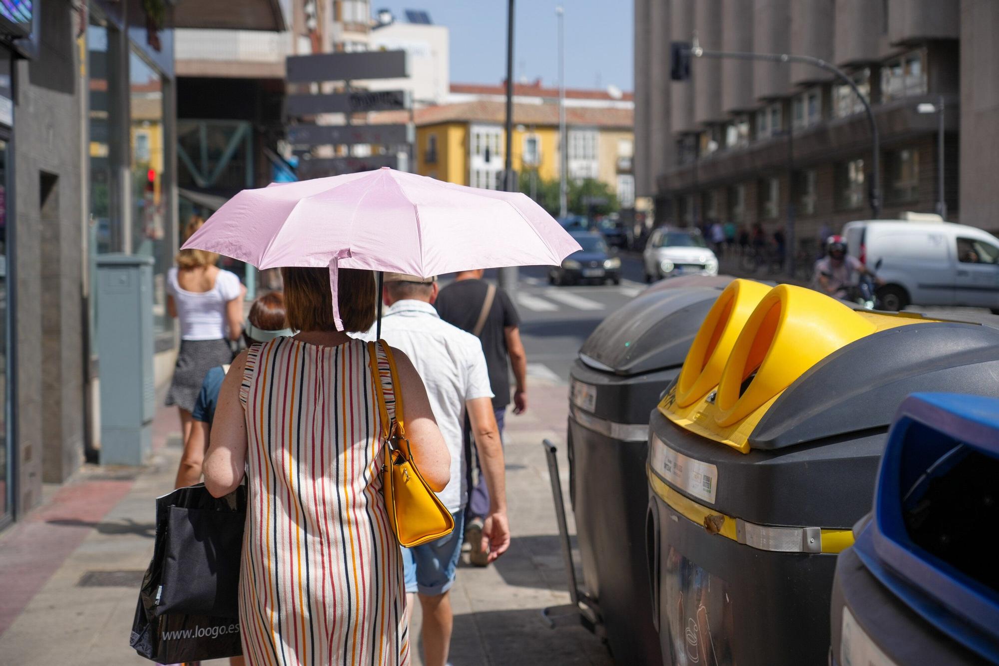 En imágenes: Vitoria se achicharra en plena ola de calor