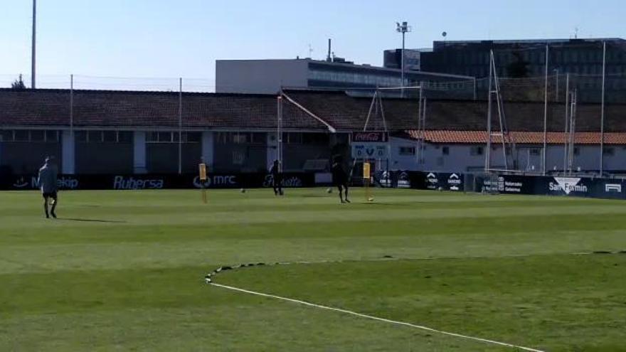 Aridane ya toca balón en Tajonar