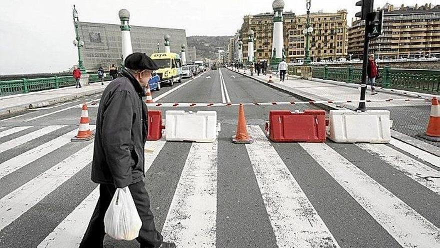 Cierre del puente para sellar las juntas