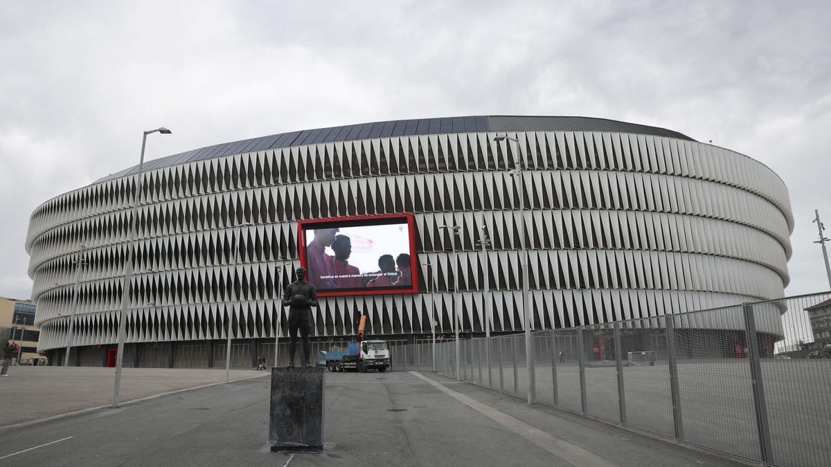 San Mamés se prepara para recibir este miércoles al PSG en Champions