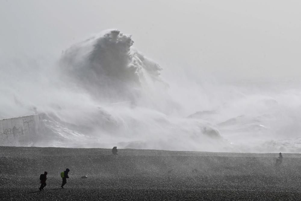 Los efectos de la tormenta 'Eunice' en Reino Unido