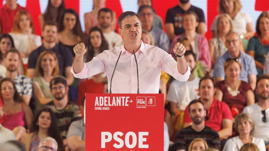 Pedro Sánchez pide esquivar el “túnel del tiempo” del pp y de Vox