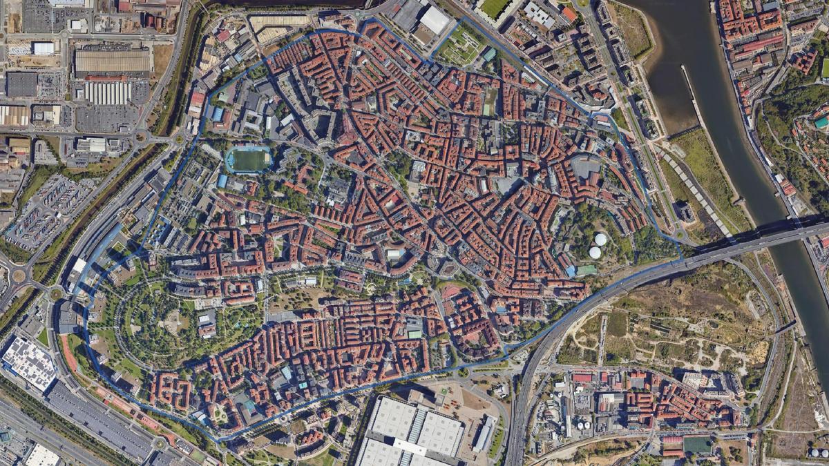 Perímetro de la ZBE de Barakaldo.