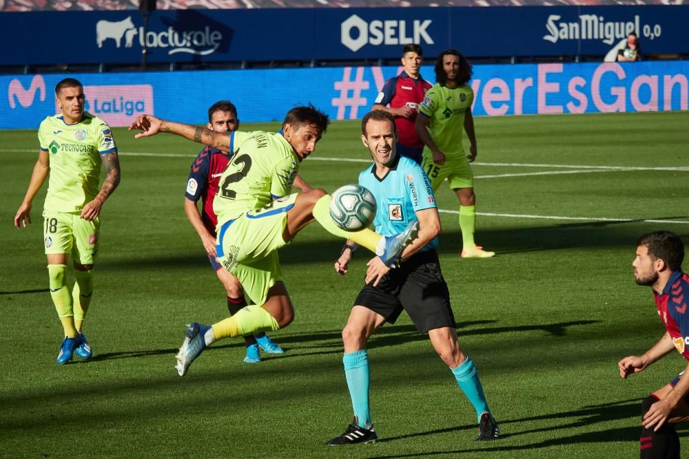 Imágenes del Osasuna Getafe este domingo en El Sadar