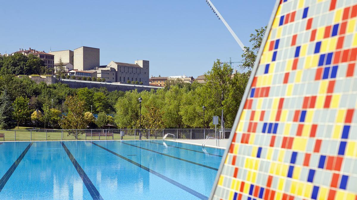 Piscina en el Complejo Deportivo Aranzadi.