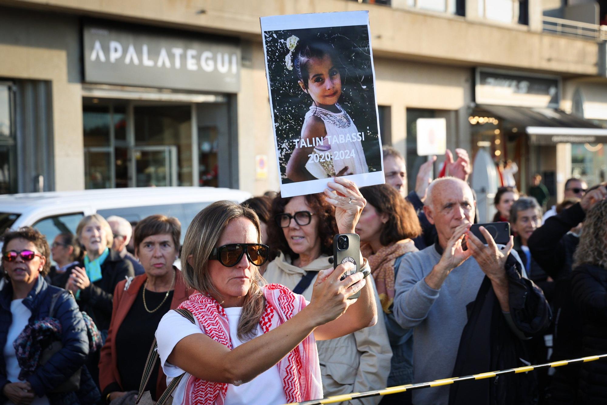 La voz de Hind Rajab | Fotos de la marcha en apoyo a Palestina en Donostia - San Sebastián