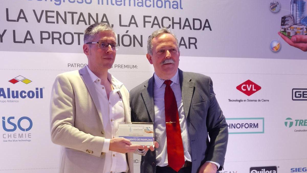 El Ayuntamiento de Pamplona recibe el premio ASEFAVE 2025.