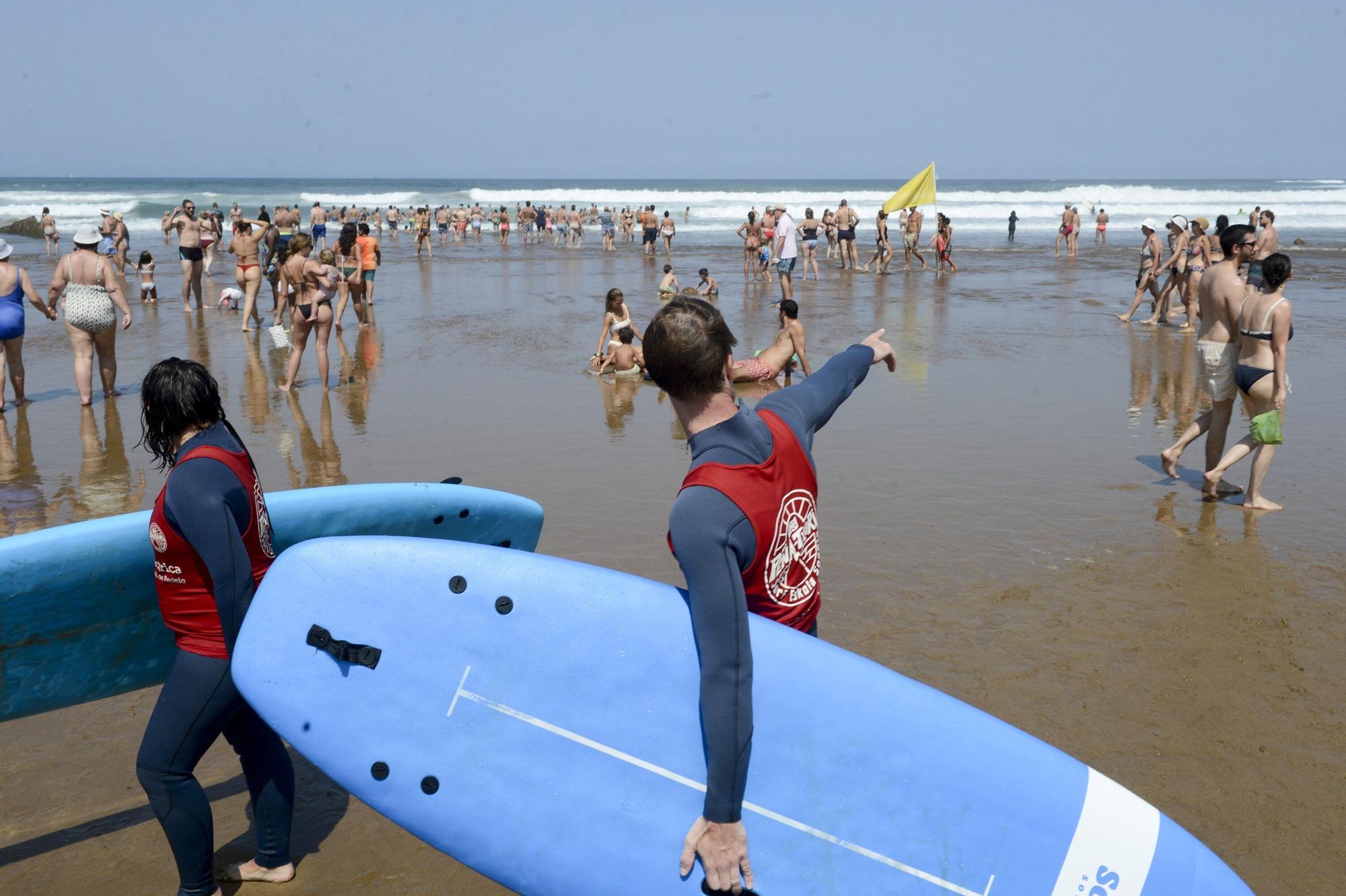 En imágenes: La previsión de calor se prolonga al martes en Euskadi